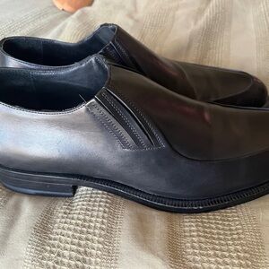 Gucci Men’s Leather Loafers 101752 Black Slip‑On 9.5 Made in Italy